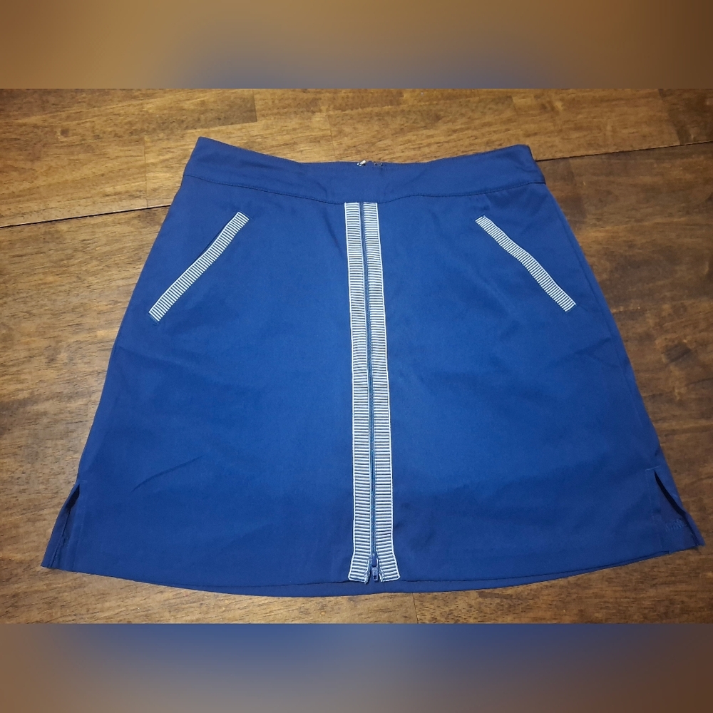 Lady Hagen Blue Skort  with Striped Accents Size 2.